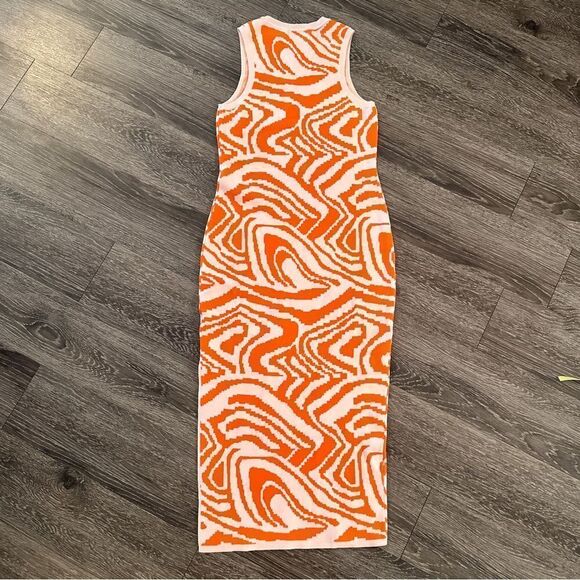 Milly Racerback Jacquard Midi Tank Dress - Picture 6 of 7